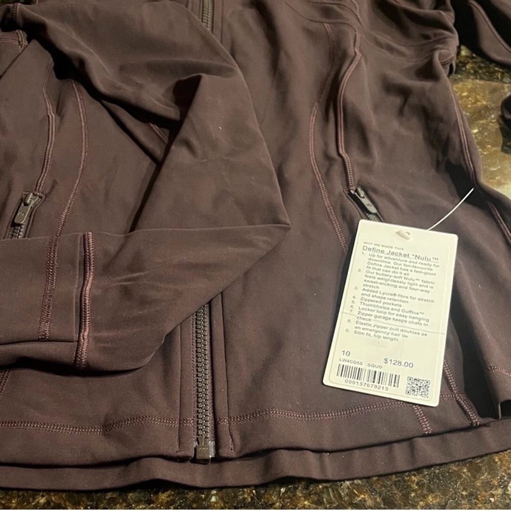 Lululemon Define Jacket Nulu Sequoia Sz.10 - Picture 2 of 3